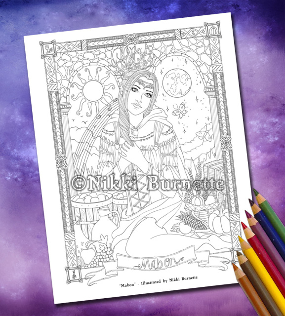 A Set Of 8 Highly Detailed Printable Coloring Pages Depicting